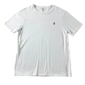 Polo Ralph Lauren Medium T-Shirt Mens White Short Sleeve Crew Neck Tee